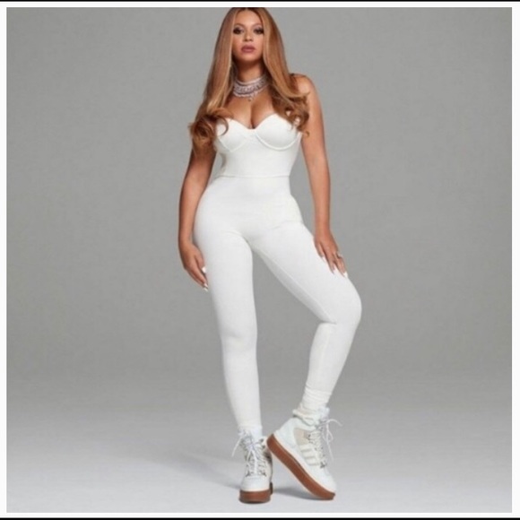 NWT Adidas Ivy Park Knit White catsuit. Never Worn XS - Picture 2 of 6